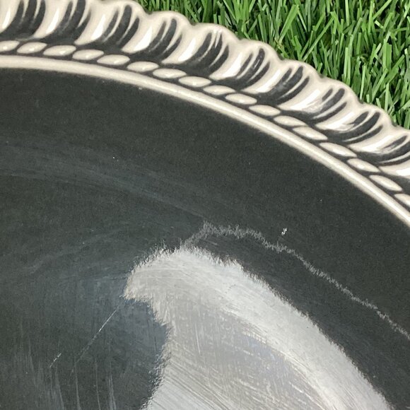 Harker Ware Pottery Platter Plates Gray Set of 2 - Picture 5 of 9